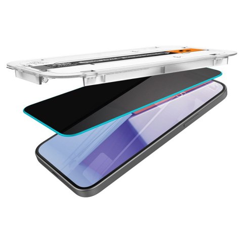 Spigen GLAS.TR EZ FIT Privacy 2-Pack - Szkło hartowane z filtrem prywatyzującym do iPhone 15 Plus / 16 Plus 2 szt Spigen GLAS.TR EZ FIT Privacy 2-Pack - Szkło hartowane z filtrem prywatyzującym do iPhone 15 Plus / 16 Plus 2 szt