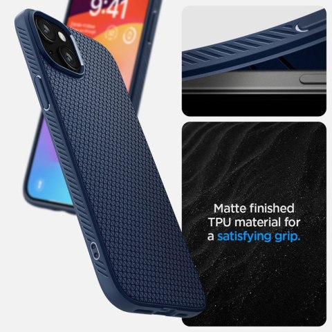Spigen Liquid Air - Etui do iPhone 15 (Navy Blue) Spigen Liquid Air - Etui do iPhone 15 (Navy Blue)