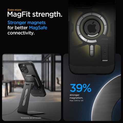 Spigen Tough Armor Mag MagSafe - Etui do iPhone 15 Pro Max (Czarny) Spigen Tough Armor Mag MagSafe - Etui do iPhone 15 Pro Max (Czarny)