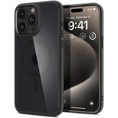 Spigen Ultra Hybrid Mag MagSafe - Etui do iPhone 15 Pro Max (Frost Black) Spigen Ultra Hybrid Mag MagSafe - Etui do iPhone 15 Pro Max (Frost Black)
