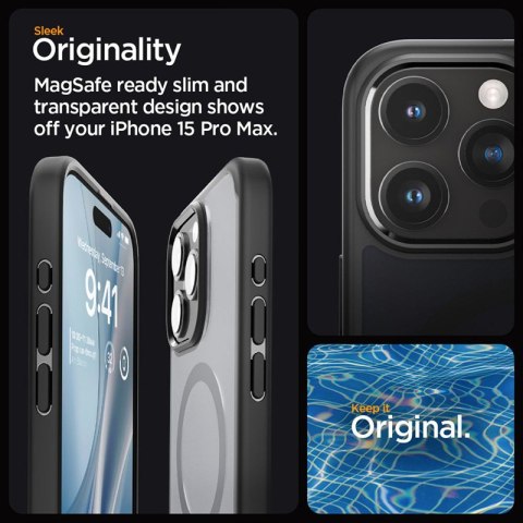 Spigen Ultra Hybrid Mag MagSafe - Etui do iPhone 15 Pro Max (Frost Black) Spigen Ultra Hybrid Mag MagSafe - Etui do iPhone 15 Pro Max (Frost Black)