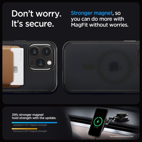 Spigen Ultra Hybrid Mag MagSafe - Etui do iPhone 15 Pro Max (Frost Black) Spigen Ultra Hybrid Mag MagSafe - Etui do iPhone 15 Pro Max (Frost Black)