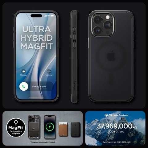 Spigen Ultra Hybrid Mag MagSafe - Etui do iPhone 15 Pro Max (Frost Black) Spigen Ultra Hybrid Mag MagSafe - Etui do iPhone 15 Pro Max (Frost Black)
