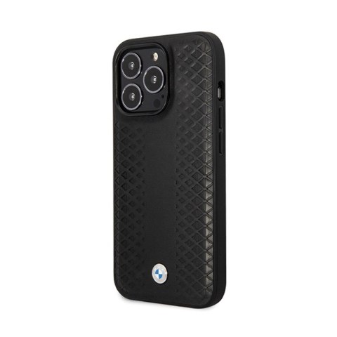 BMW Leather Diamond Pattern - Etui iPhone 14 Pro (Czarny) BMW Leather Diamond Pattern - Etui iPhone 14 Pro (Czarny)