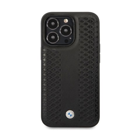 BMW Leather Diamond Pattern - Etui iPhone 14 Pro (Czarny) BMW Leather Diamond Pattern - Etui iPhone 14 Pro (Czarny)