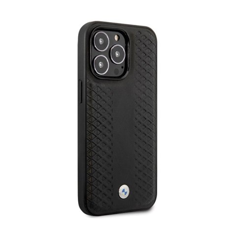 BMW Leather Diamond Pattern - Etui iPhone 14 Pro (Czarny) BMW Leather Diamond Pattern - Etui iPhone 14 Pro (Czarny)