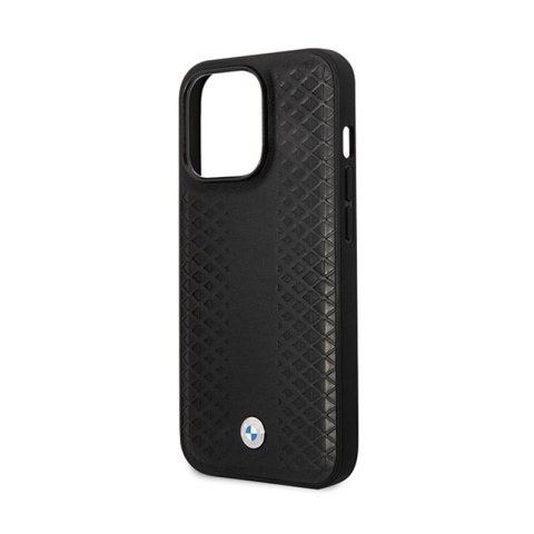 BMW Leather Diamond Pattern - Etui iPhone 14 Pro (Czarny) BMW Leather Diamond Pattern - Etui iPhone 14 Pro (Czarny)