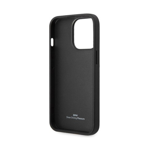BMW Leather Diamond Pattern - Etui iPhone 14 Pro (Czarny) BMW Leather Diamond Pattern - Etui iPhone 14 Pro (Czarny)