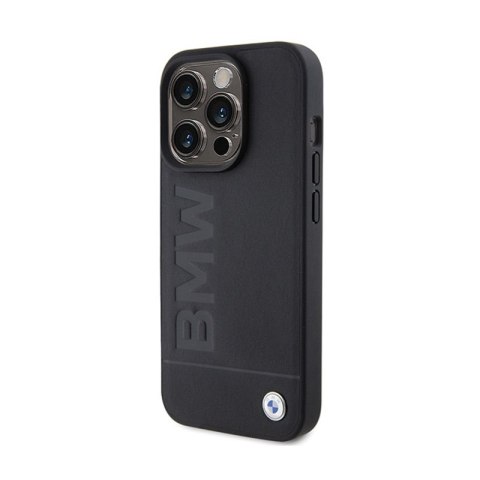 BMW Leather Hot Stamp MagSafe - Etui iPhone 15 Pro (Czarny) BMW Leather Hot Stamp MagSafe - Etui iPhone 15 Pro (Czarny)