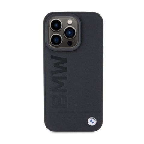 BMW Leather Hot Stamp MagSafe - Etui iPhone 15 Pro (Czarny) BMW Leather Hot Stamp MagSafe - Etui iPhone 15 Pro (Czarny)