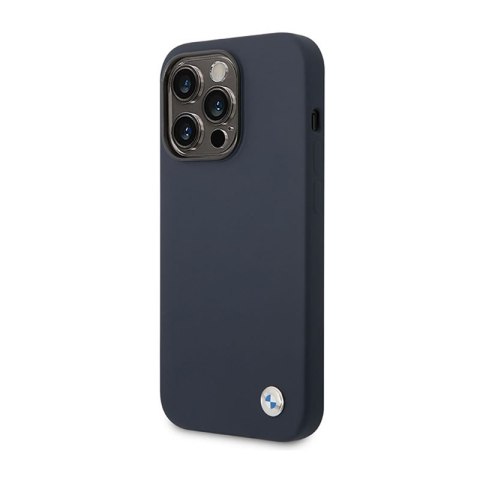 BMW Liquid Silicone Case Metal Logo MagSafe - Etui iPhone 14 Pro Max (granatowy) BMW Liquid Silicone Case Metal Logo MagSafe - Etui iPhone 14 Pro Max (granatowy)