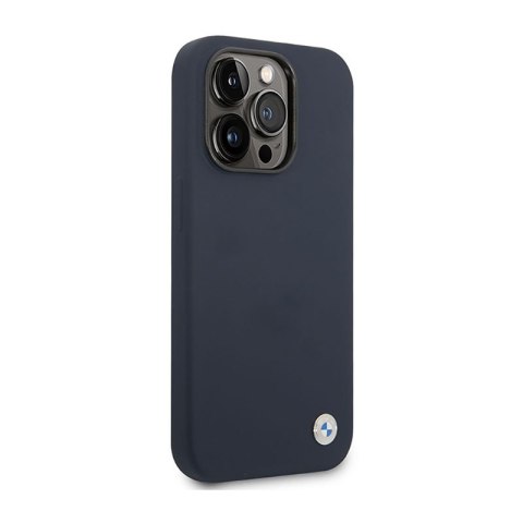 BMW Liquid Silicone Case Metal Logo MagSafe - Etui iPhone 14 Pro Max (granatowy) BMW Liquid Silicone Case Metal Logo MagSafe - Etui iPhone 14 Pro Max (granatowy)