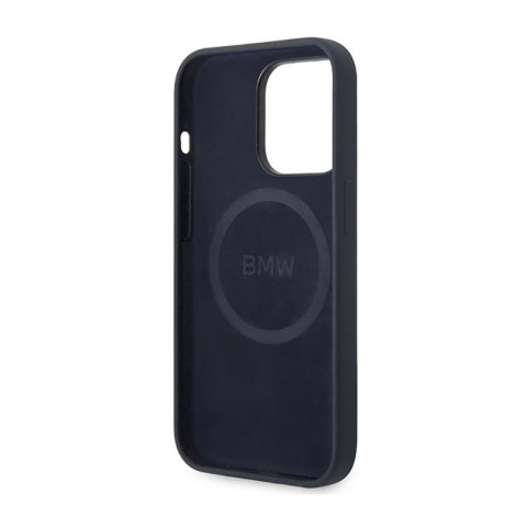 BMW Liquid Silicone Case Metal Logo MagSafe - Etui iPhone 14 Pro Max (granatowy) BMW Liquid Silicone Case Metal Logo MagSafe - Etui iPhone 14 Pro Max (granatowy)