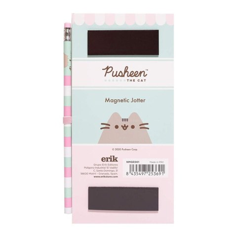Pusheen - Magnetyczny notatnik / lista zakupów na lodówkę + ołówek (10 x 21 cm) Pusheen - Magnetyczny notatnik / lista zakupów na lodówkę + ołówek (10 x 21 cm)