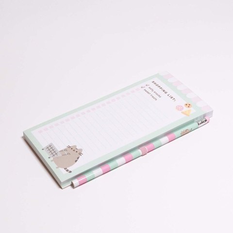 Pusheen - Magnetyczny notatnik / lista zakupów na lodówkę + ołówek (10 x 21 cm) Pusheen - Magnetyczny notatnik / lista zakupów na lodówkę + ołówek (10 x 21 cm)