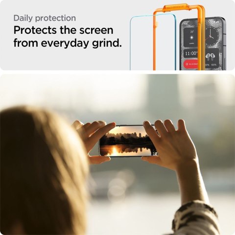 Spigen Alm Glas.TR 2-Pack - Szkło hartowane do Nothing Phone 2 (2 szt.) (Przezroczysty) Spigen Alm Glas.TR 2-Pack - Szkło hartowane do Nothing Phone 2 (2 szt.) (Przezroczysty)