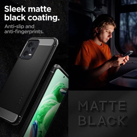 Spigen Rugged Armor - Etui do Xiaomi Redmi Note 12 5G/POCO X5 5G (Czarny) Spigen Rugged Armor - Etui do Xiaomi Redmi Note 12 5G/POCO X5 5G (Czarny)