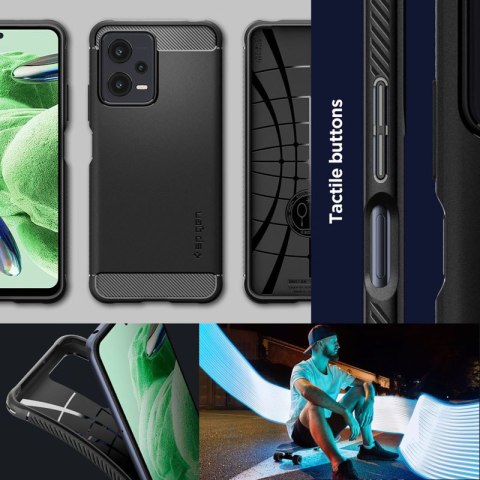 Spigen Rugged Armor - Etui do Xiaomi Redmi Note 12 5G/POCO X5 5G (Czarny) Spigen Rugged Armor - Etui do Xiaomi Redmi Note 12 5G/POCO X5 5G (Czarny)