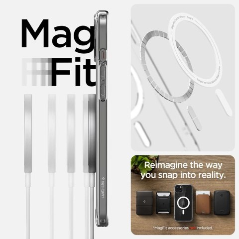 Spigen Ultra Hybrid Mag MagSafe - Etui do iPhone 15 (Biały) Spigen Ultra Hybrid Mag MagSafe - Etui do iPhone 15 (Biały)