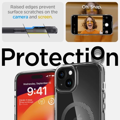 Spigen Ultra Hybrid Mag MagSafe - Etui do iPhone 15 (Carbon Fiber) Spigen Ultra Hybrid Mag MagSafe - Etui do iPhone 15 (Carbon Fiber)
