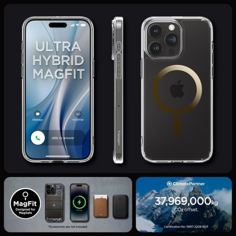 Spigen Ultra Hybrid Mag MagSafe - Etui do iPhone 15 Pro (Gold) Spigen Ultra Hybrid Mag MagSafe - Etui do iPhone 15 Pro (Gold)
