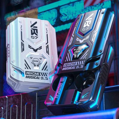 WEKOME VB07 Mecha Series - Bezprzewodowe słuchawki Bluetooth V5.3 TWS z etui ładującym (Biały) WEKOME VB07 Mecha Series - Bezprzewodowe słuchawki Bluetooth V5.3 TWS z etui ładującym (Biały)