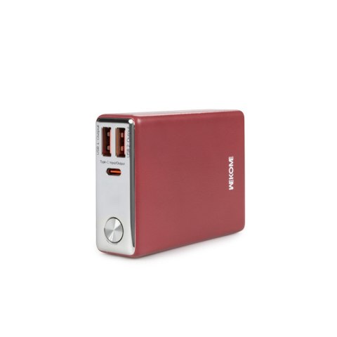 WEKOME WP-27 Tint Series - Power bank 10000 mAh Super Fast Charging USB-C PD 20W + 2x USB-A QC3.0 22.5W (Czerwony) WEKOME WP-27 Tint Series - Power bank 10000 mAh Super Fast Charging USB-C PD 20W + 2x USB-A QC3.0 22.5W (Czerwony)