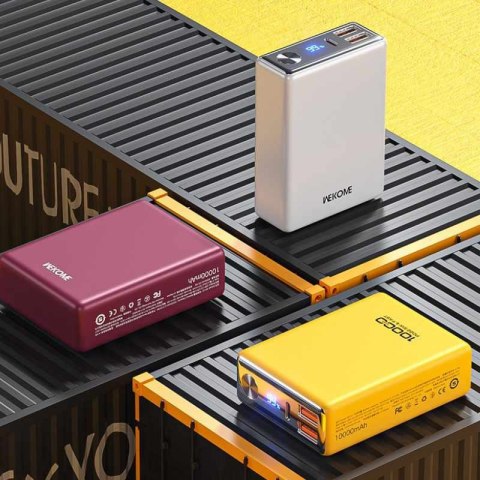 WEKOME WP-27 Tint Series - Power bank 10000 mAh Super Fast Charging USB-C PD 20W + 2x USB-A QC3.0 22.5W (Czerwony) WEKOME WP-27 Tint Series - Power bank 10000 mAh Super Fast Charging USB-C PD 20W + 2x USB-A QC3.0 22.5W (Czerwony)