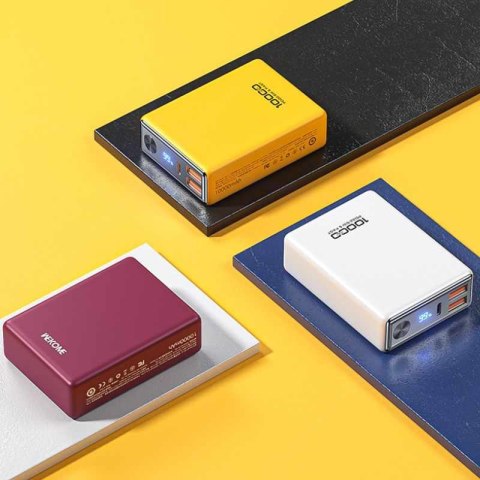 WEKOME WP-27 Tint Series - Power bank 10000 mAh Super Fast Charging USB-C PD 20W + 2x USB-A QC3.0 22.5W (Czerwony) WEKOME WP-27 Tint Series - Power bank 10000 mAh Super Fast Charging USB-C PD 20W + 2x USB-A QC3.0 22.5W (Czerwony)