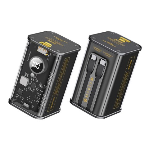 WEKOME WP-347 Vanguard Series - Power bank 20000 mAh Super Fast Charging z wbudowanym kablem USB-C PD 20W & Lightning + USB-A QC WEKOME WP-347 Vanguard Series - Power bank 20000 mAh Super Fast Charging z wbudowanym kablem USB-C PD 20W & Lightning + USB-A QC