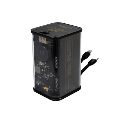 WEKOME WP-347 Vanguard Series - Power bank 20000 mAh Super Fast Charging z wbudowanym kablem USB-C PD 20W & Lightning + USB-A QC WEKOME WP-347 Vanguard Series - Power bank 20000 mAh Super Fast Charging z wbudowanym kablem USB-C PD 20W & Lightning + USB-A QC