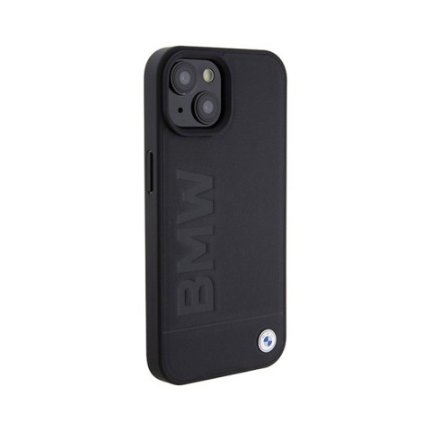 BMW Leather Hot Stamp MagSafe - Etui iPhone 15 (Czarny) BMW Leather Hot Stamp MagSafe - Etui iPhone 15 (Czarny)