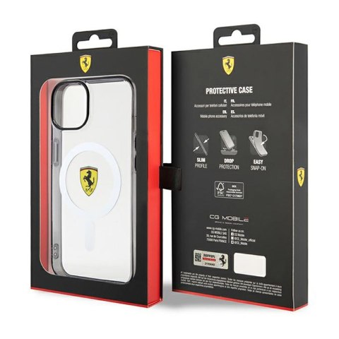 Ferrari Outline Magsafe - Etui iPhone 14 (Przezroczysty) Ferrari Outline Magsafe - Etui iPhone 14 (Przezroczysty)