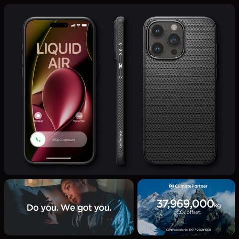 Spigen Liquid Air - Etui do iPhone 15 Pro Max (Matte Black) Spigen Liquid Air - Etui do iPhone 15 Pro Max (Matte Black)