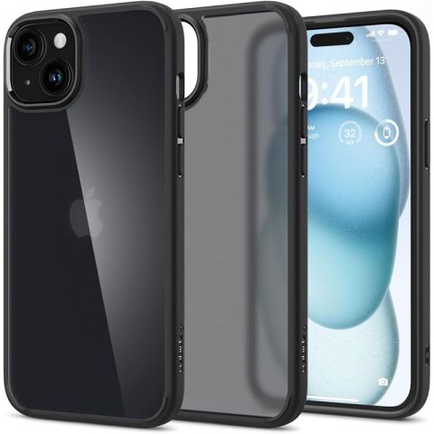 Spigen Ultra Hybrid - Etui do iPhone 15 (Frost Black) Spigen Ultra Hybrid - Etui do iPhone 15 (Frost Black)