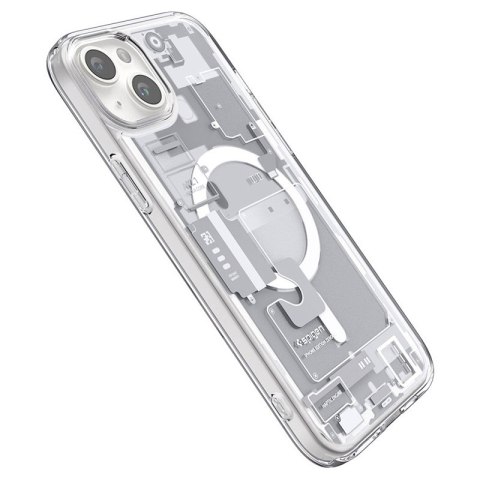 Spigen Ultra Hybrid Mag MagSafe - Etui do iPhone 15 Plus (Zero One White) Spigen Ultra Hybrid Mag MagSafe - Etui do iPhone 15 Plus (Zero One White)