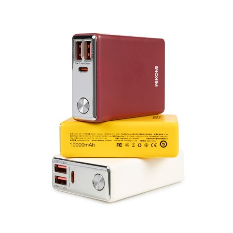 WEKOME WP-27 Tint Series - Power bank 10000 mAh Super Fast Charging USB-C PD 20W + 2x USB-A QC3.0 22.5W (Biały) WEKOME WP-27 Tint Series - Power bank 10000 mAh Super Fast Charging USB-C PD 20W + 2x USB-A QC3.0 22.5W (Biały)