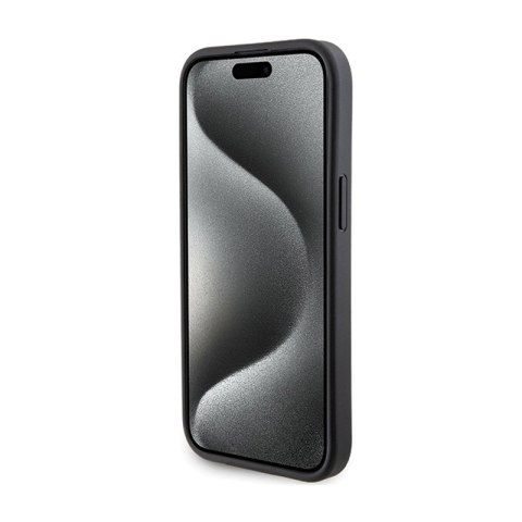 BMW Grip Stand Smooth & Carbon - Etui iPhone 15 (czarny) BMW Grip Stand Smooth & Carbon - Etui iPhone 15 (czarny)