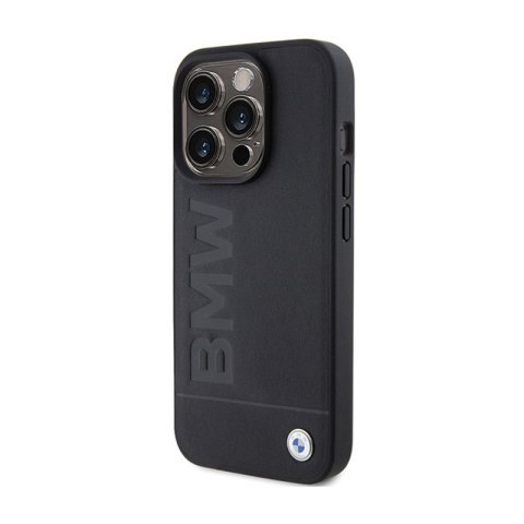BMW Leather Hot Stamp - Etui iPhone 15 Pro (czarny) BMW Leather Hot Stamp - Etui iPhone 15 Pro (czarny)