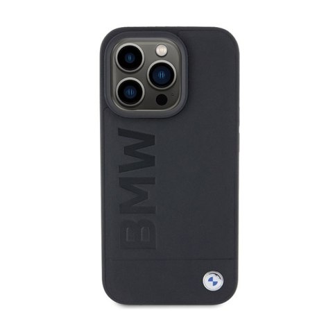 BMW Leather Hot Stamp - Etui iPhone 15 Pro (czarny) BMW Leather Hot Stamp - Etui iPhone 15 Pro (czarny)