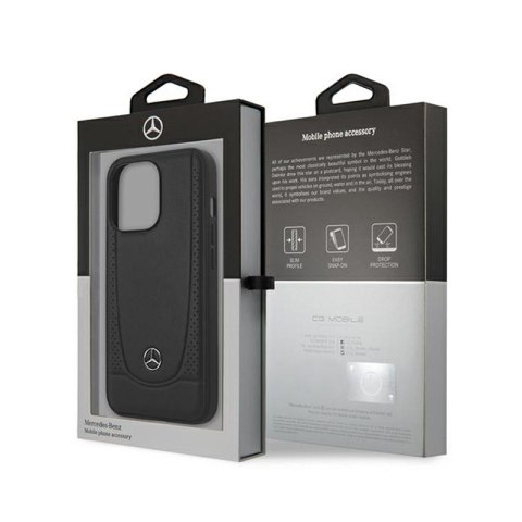 Mercedes Leather Urban Line - Etui iPhone 15 Pro Max (czarny) Mercedes Leather Urban Line - Etui iPhone 15 Pro Max (czarny)
