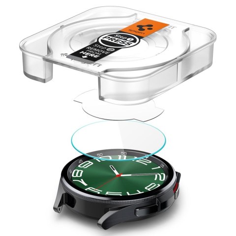 Spigen GLAS.TR EZ FIT 2-Pack - Szkło hartowane do Samsung Galaxy Watch 6 Classic 47 mm (2 szt) Spigen GLAS.TR EZ FIT 2-Pack - Szkło hartowane do Samsung Galaxy Watch 6 Classic 47 mm (2 szt)