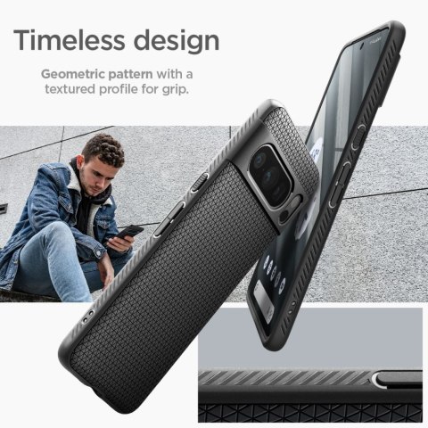 Spigen Liquid Air - Etui do Google Pixel 8 Pro (Czarny) Spigen Liquid Air - Etui do Google Pixel 8 Pro (Czarny)