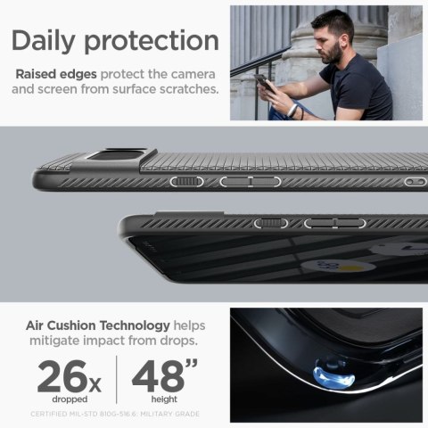 Spigen Liquid Air - Etui do Google Pixel 8 Pro (Czarny) Spigen Liquid Air - Etui do Google Pixel 8 Pro (Czarny)
