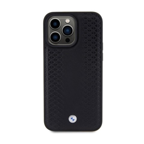 BMW Leather Diamond Pattern - Etui iPhone 15 Pro Max (czarny) BMW Leather Diamond Pattern - Etui iPhone 15 Pro Max (czarny)