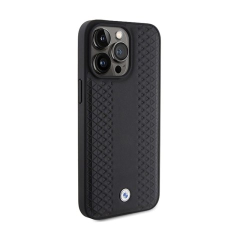BMW Leather Diamond Pattern - Etui iPhone 15 Pro Max (czarny) BMW Leather Diamond Pattern - Etui iPhone 15 Pro Max (czarny)