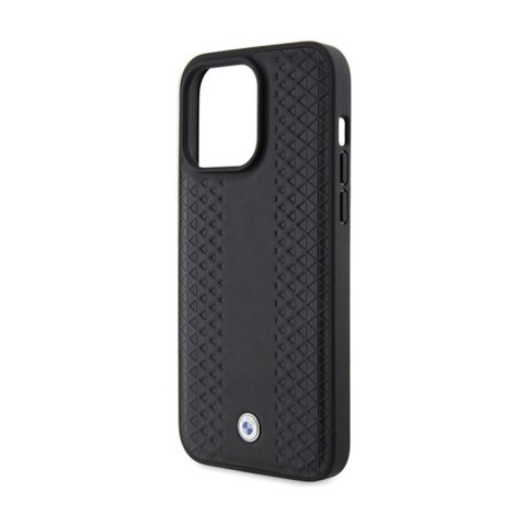 BMW Leather Diamond Pattern - Etui iPhone 15 Pro Max (czarny) BMW Leather Diamond Pattern - Etui iPhone 15 Pro Max (czarny)