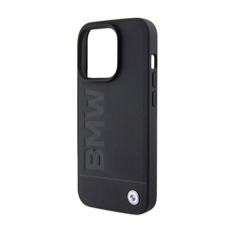 BMW Leather Hot Stamp - Etui iPhone 15 Pro (czarny) BMW Leather Hot Stamp - Etui iPhone 15 Pro (czarny)