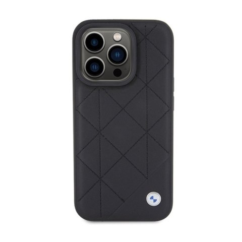 BMW Leather Quilted - Etui iPhone 15 Pro Max (czarny) BMW Leather Quilted - Etui iPhone 15 Pro Max (czarny)