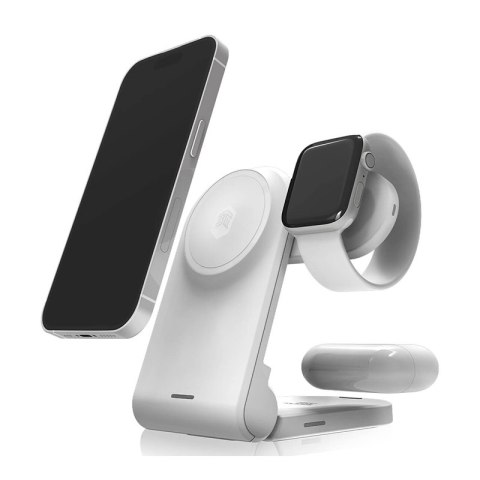 STM ChargeTree MAG - Mobilna ładowarka bezprzewodowa 3w1 z MagSafe (biały) STM ChargeTree MAG - Mobilna ładowarka bezprzewodowa 3w1 z MagSafe (biały)